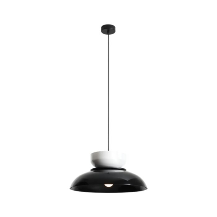 Pakabinamas šviestuvas ALDO BLACK GLOSS + WHITE GLOSS