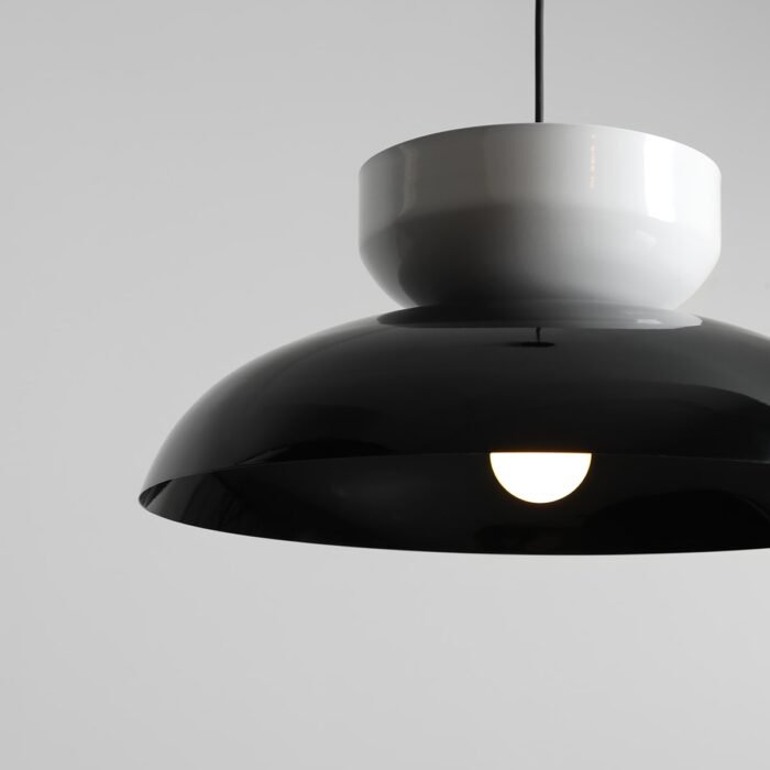 Pakabinamas šviestuvas ALDO BLACK GLOSS + WHITE GLOSS — 2