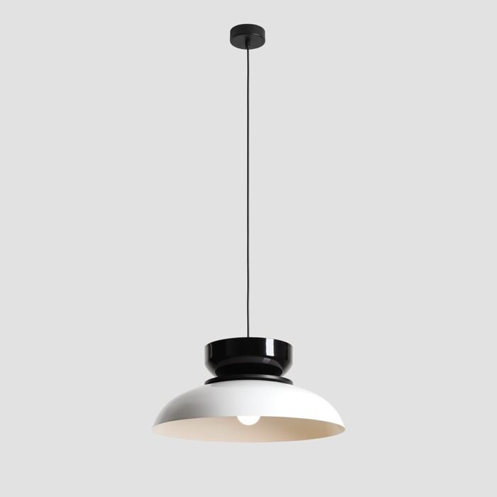 Pakabinamas šviestuvas ALDO WHITE GLOSS + BLACK GLOSS — 1