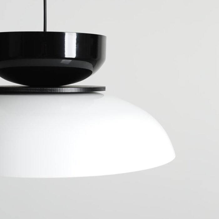 Pakabinamas šviestuvas ALDO WHITE GLOSS + BLACK GLOSS — 2