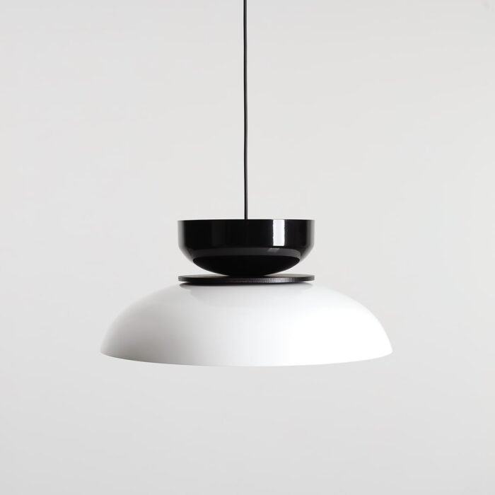 Pakabinamas šviestuvas ALDO WHITE GLOSS + BLACK GLOSS — 3