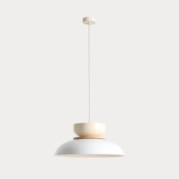 Pakabinamas šviestuvas ALDO WHITE GLOSS + CREAM — 1