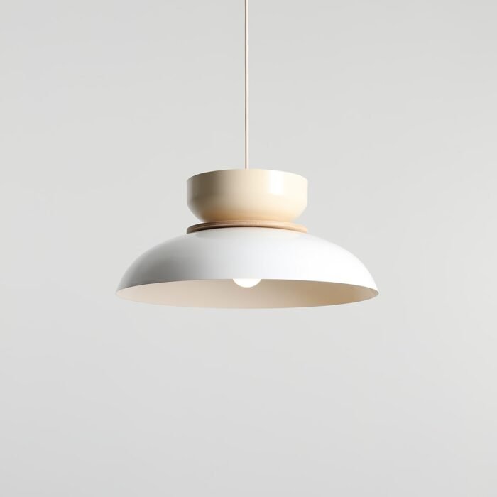Pakabinamas šviestuvas ALDO WHITE GLOSS + CREAM — 3