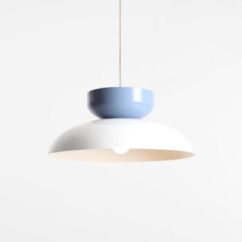 Pakabinamas šviestuvas ALDO WHITE GLOSS + DUSTY BLUE — 3