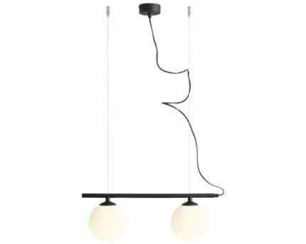 Pakabinamas šviestuvas BERYL GLASS 2 BLACK