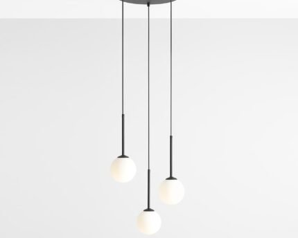 Pakabinamas šviestuvas BOSSO 3 RING BLACK — 1