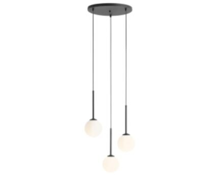 Pakabinamas šviestuvas BOSSO 3 RING BLACK