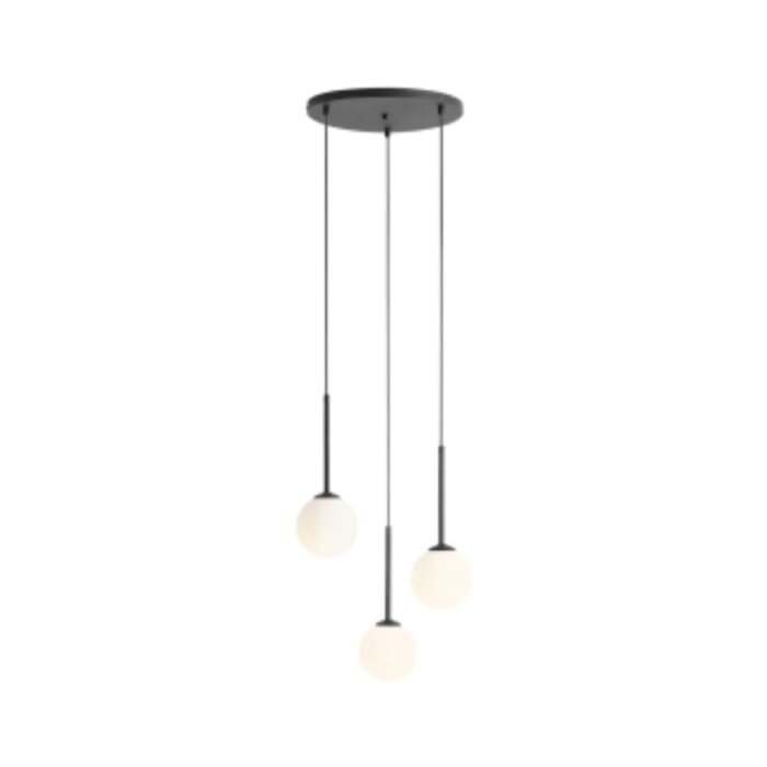 Pakabinamas šviestuvas BOSSO 3 RING BLACK