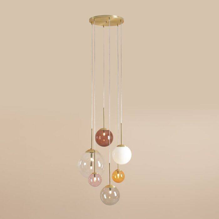 Pakabinamas šviestuvas BOSSO 6 RING MULTICOLOUR — 1
