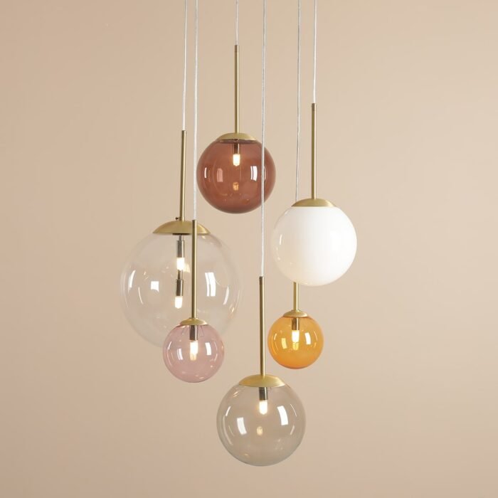 Pakabinamas šviestuvas BOSSO 6 RING MULTICOLOUR — 2