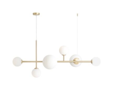 Pakabinamas šviestuvas DIONE 6 BRASS