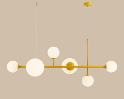 Pakabinamas šviestuvas DIONE 6 MUSTARD — 1