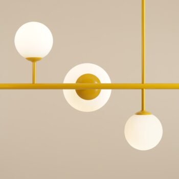Pakabinamas šviestuvas DIONE 6 MUSTARD — 2