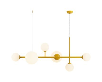 Pakabinamas šviestuvas DIONE 6 MUSTARD