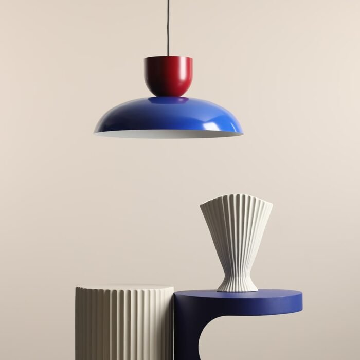Pakabinamas šviestuvas ELLA COBALT + RED WINE — 4