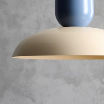 Pakabinamas šviestuvas ELLA CREAM + DUSTY BLUE — 2