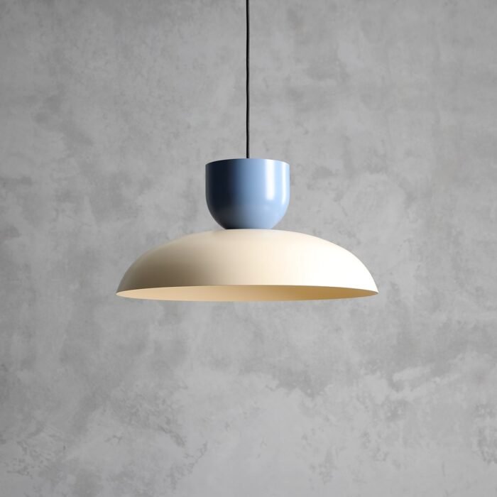 Pakabinamas šviestuvas ELLA CREAM + DUSTY BLUE — 3