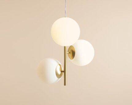 Pakabinamas šviestuvas FIN 3 BRASS M — 1