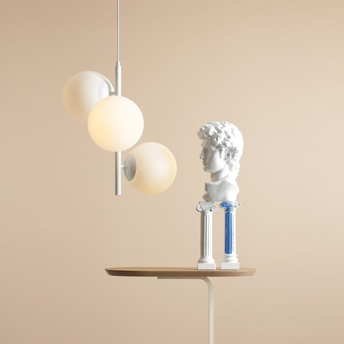 Pakabinamas šviestuvas FIN 3 WHITE M — 4