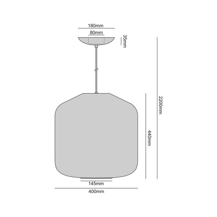 Pakabinamas šviestuvas FLASK ORCHID XL — 4