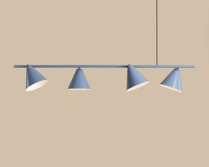 Pakabinamas šviestuvas FORM 4 DUSTY BLUE — 1