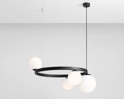 Pakabinamas šviestuvas GARDA 4 RING BLACK — 1