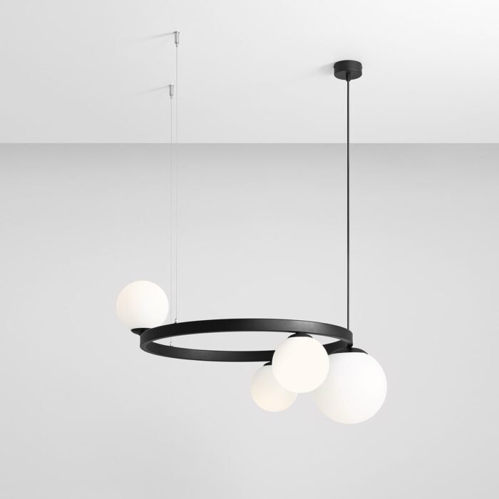 Pakabinamas šviestuvas GARDA 4 RING BLACK — 1