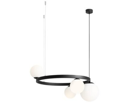 Pakabinamas šviestuvas GARDA 4 RING BLACK