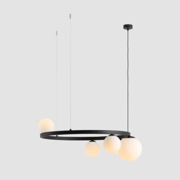 Pakabinamas šviestuvas GARDA 5 RING BLACK — 1