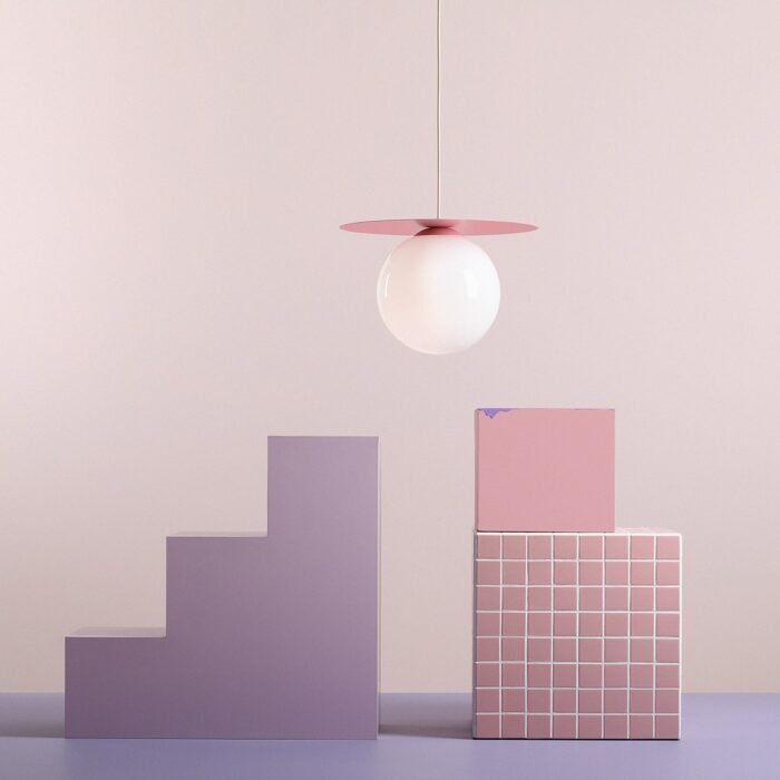 Pakabinamas šviestuvas LOOP BABY PINK L — 4