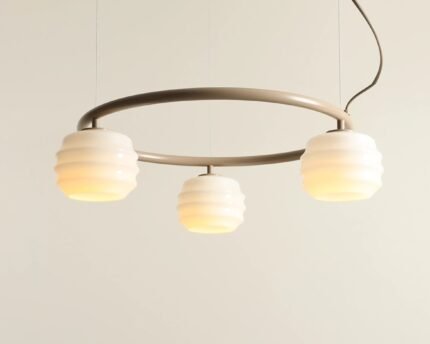 Pakabinamas šviestuvas PUFF 3 RING BEIGE — 1