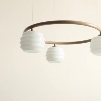 Pakabinamas šviestuvas PUFF 3 RING BEIGE — 2