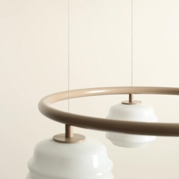 Pakabinamas šviestuvas PUFF 3 RING BEIGE — 4