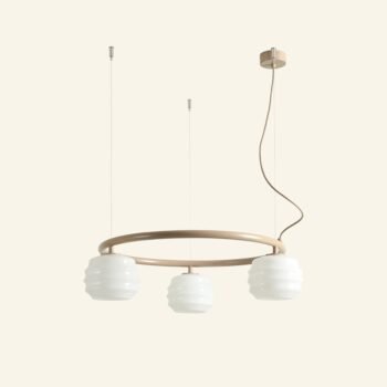 Pakabinamas šviestuvas PUFF 3 RING BEIGE — 5