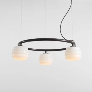 Pakabinamas šviestuvas PUFF 3 RING MOKKA — 2