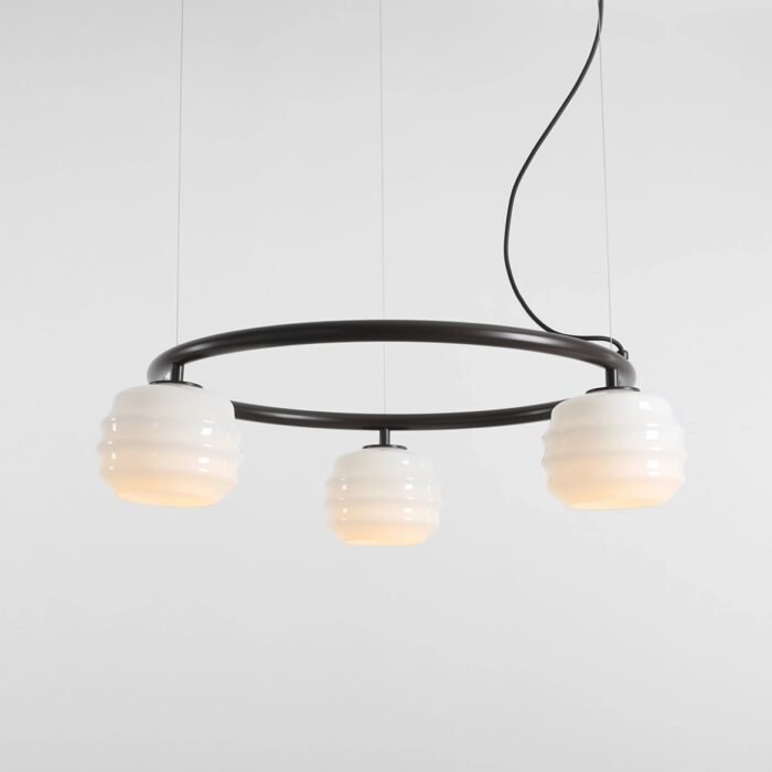 Pakabinamas šviestuvas PUFF 3 RING MOKKA — 2