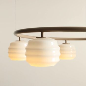 Pakabinamas šviestuvas PUFF 5 RING BEIGE — 2