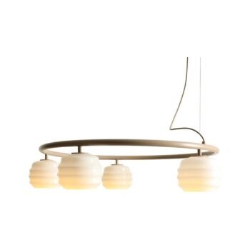 Pakabinamas šviestuvas PUFF 5 RING BEIGE