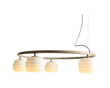 Pakabinamas šviestuvas PUFF 5 RING BEIGE