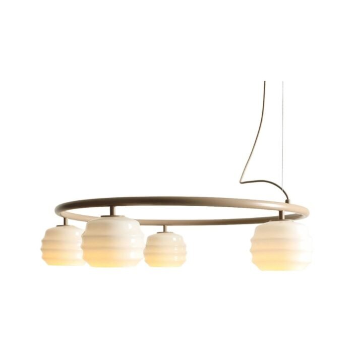 Pakabinamas šviestuvas PUFF 5 RING BEIGE