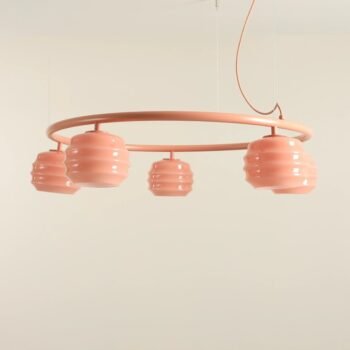 Pakabinamas šviestuvas PUFF 5 RING CORAL — 5