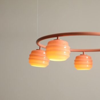 Pakabinamas šviestuvas PUFF 5 RING CORAL — 7