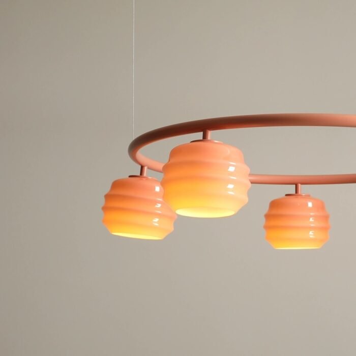 Pakabinamas šviestuvas PUFF 5 RING CORAL — 7