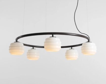 Pakabinamas šviestuvas PUFF 5 RING MOKKA — 1