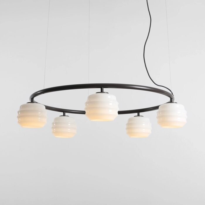 Pakabinamas šviestuvas PUFF 5 RING MOKKA — 1