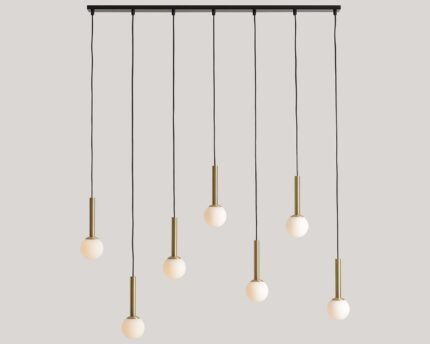 Pakabinamas šviestuvas RIU 7 BLACK BRASS — 1
