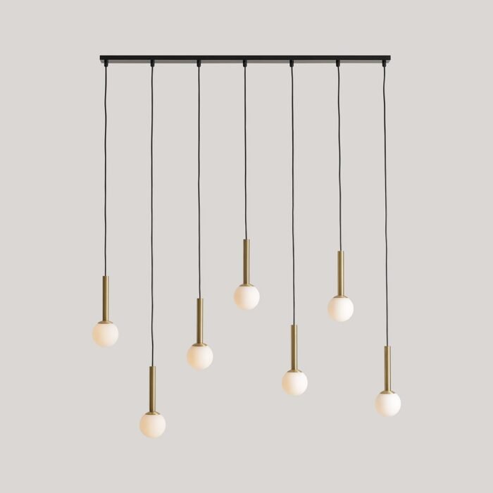 Pakabinamas šviestuvas RIU 7 BLACK BRASS — 1
