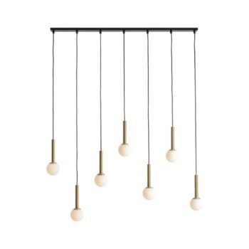 Pakabinamas šviestuvas RIU 7 BLACK BRASS