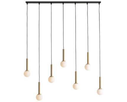 Pakabinamas šviestuvas RIU 7 BLACK BRASS