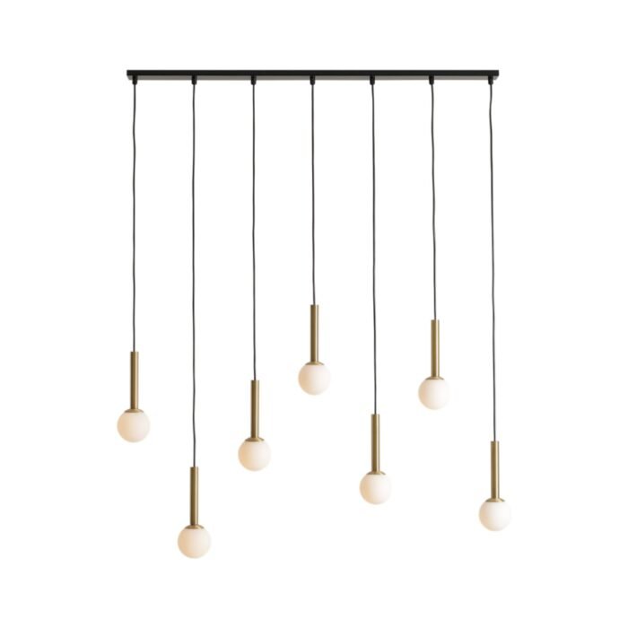Pakabinamas šviestuvas RIU 7 BLACK BRASS